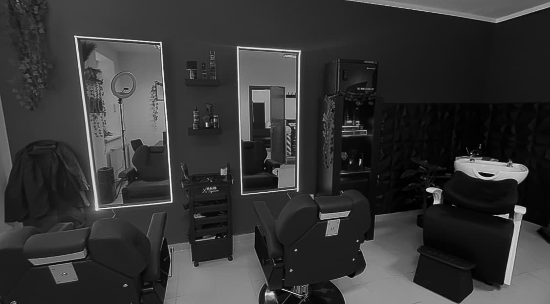 Barbershop interior background